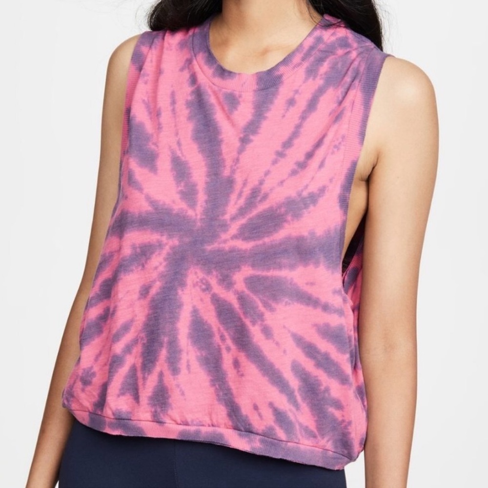 Free People Love Tank Tie Dye Birds Of Paradise Combo